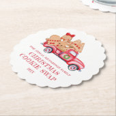 Red Truck Weihnachtskochtausch Untersetzer (angewinkelt)