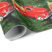 Red Truck Weihnachtsschmuck Geschenkpapier (Rolleneckpunkt)
