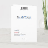 Red Truck Welppies Frohe Weihnachten Karte (Rückseite)