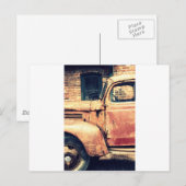 Red Truck Wreck Postkarte (Vorne/Hinten)
