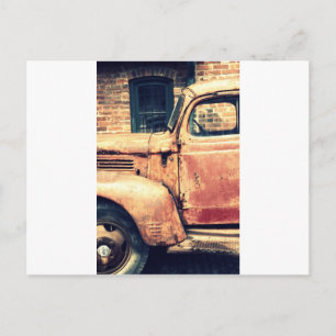 Red Truck Wreck Postkarte