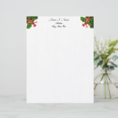 Red Trumpet Vine Briefbogen (Stehend Vorderseite)