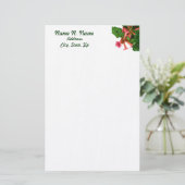 Red Trumpet Vine Briefpapier (Stehend Vorderseite)