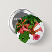 Red Trumpet Vine Button (Vorne & Hinten)