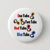 Red Tuba Blue Tuba Button (Vorderseite)