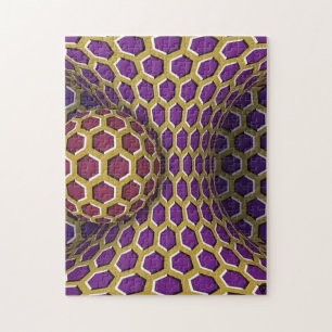 Red Tube and Sphere Optical Illusion Challenging Puzzle