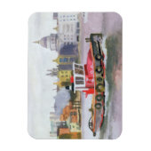 Red Tug vorbei St. Pauls 1996 Magnet (Vertikal)