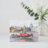 Red Tug vorbei St. Pauls 1996 Postkarte (Stehend Vorderseite)