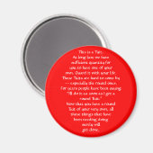 Red TUIT Magnet (Vorderseite/Rückseite)