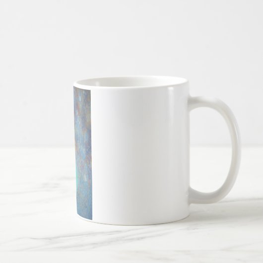 Red Tulip auf Blue Gray Slate Kaffeetasse (Rechts)