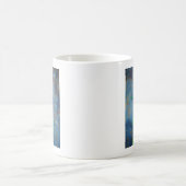 Red Tulip auf Blue Gray Slate Kaffeetasse (Mittel)