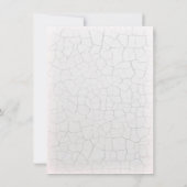 Red Tulip auf Crackle Paint Brautparty Einladung (Rückseite)