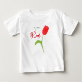 Red tulip baby t-shirt (Vorderseite)