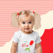 Red tulip baby T-Shirt Baby Strampler