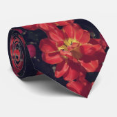 Red Tulip Blätter Krawatte (Gerollt)