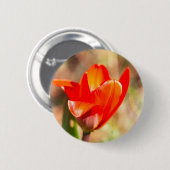 Red Tulip Blossom Button (Vorne & Hinten)