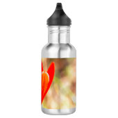 Red Tulip Blossom Edelstahlflasche (Rechts)