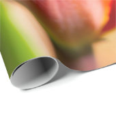 Red Tulip Blossom Geschenkpapier (Rolleneckpunkt)