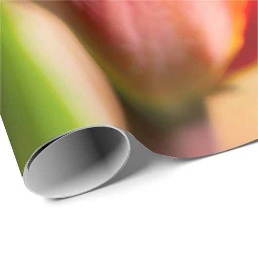 Red Tulip Blossom Geschenkpapier (Rolleneckpunkt)