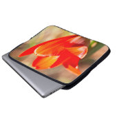 Red Tulip Blossom Laptopschutzhülle (Vorne Knopf)