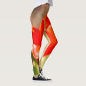 Red Tulip Blossom Leggings (Rechts)