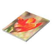 Red Tulip Blossom Notizblock (Rotiert)