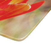 Red Tulip Blossom Schneidebrett (Ecke)