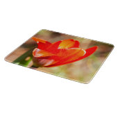 Red Tulip Blossom Schneidebrett (Ecke)