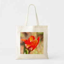 Red Tulip Blossom Tragetasche