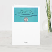 Red Tulip Blume Art Geburtstagskarte Karte (Rückseite)