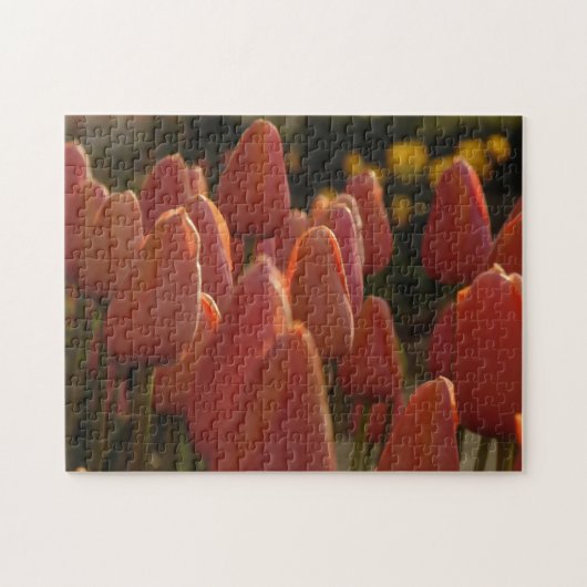 Red Tulip Blume Creative Puzzle (Horizontal)