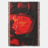 Red Tulip Blume - Feuer Decke (Vorderseite Vertikal)