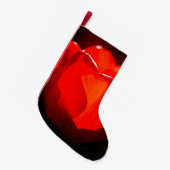 Red Tulip Blume - Feuer Kleiner Weihnachtsstrumpf (Vorderansicht (hängend))