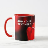 Red Tulip Blume - Feuer Tasse (Links)
