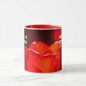 Red Tulip Blume - Feuer Tasse (Zentrum)