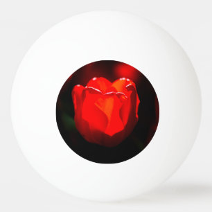 Red Tulip Blume - Feuer Tischtennisball