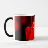 Red Tulip Blume - Feuer Verwandlungstasse (Links)