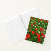 Red Tulip Blume Field Foto Notizblock (Innenseite)