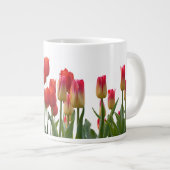 Red Tulip Blume Jumbo-Tasse (Vorderseite Rechts)