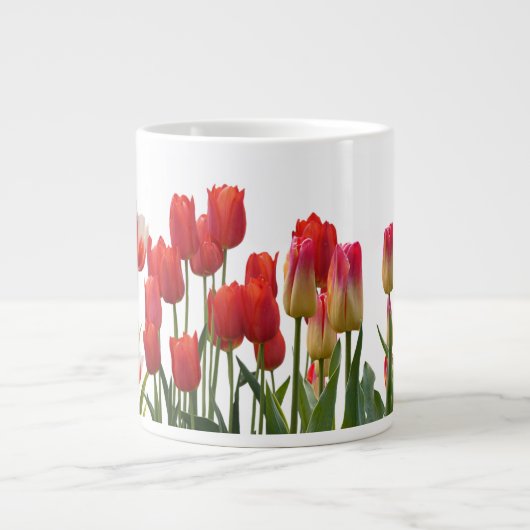 Red Tulip Blume Jumbo-Tasse (Vorderseite)