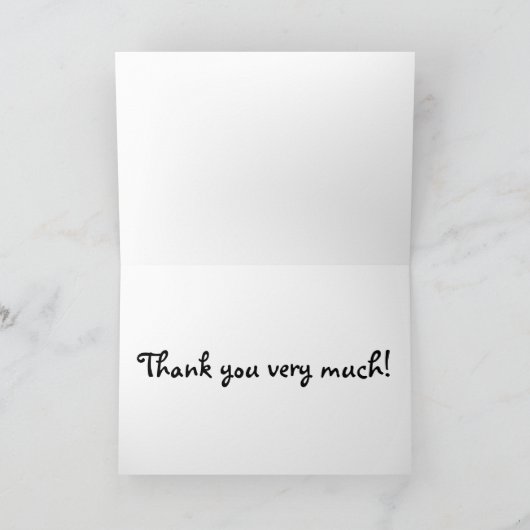 Red Tulip Dankeskarte (Innenseite)