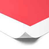 Red Tulip Delight Poster (Ecke)