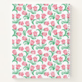 Red Tulip Design Blank Artist Spiral Sketch Buch (Rückseite)