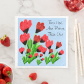 Red Tulip Dinner Napkins Serviette (Beispiel)