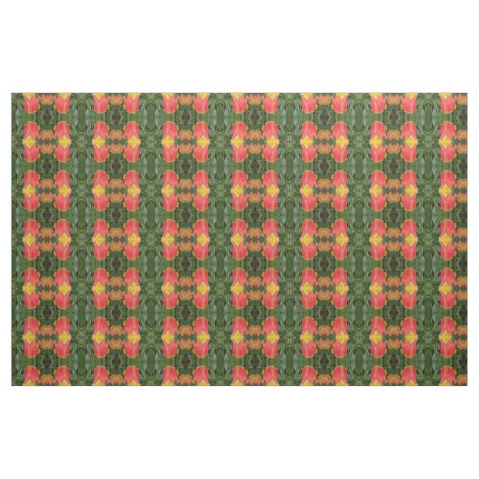 Red Tulip Fabric Stoff (Yard (91,4 cm))