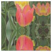 Red Tulip Fabric Stoff (Nahaufnahme)