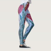 Red Tulip Floral Leggings (Rechts)