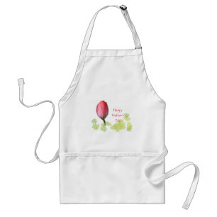 red tulip flower, happy mother's day schürze