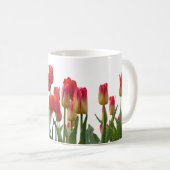 Red Tulip Flowers Kaffeetasse (VorderseiteRechts)