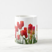 Red Tulip Flowers Kaffeetasse (Mittel)